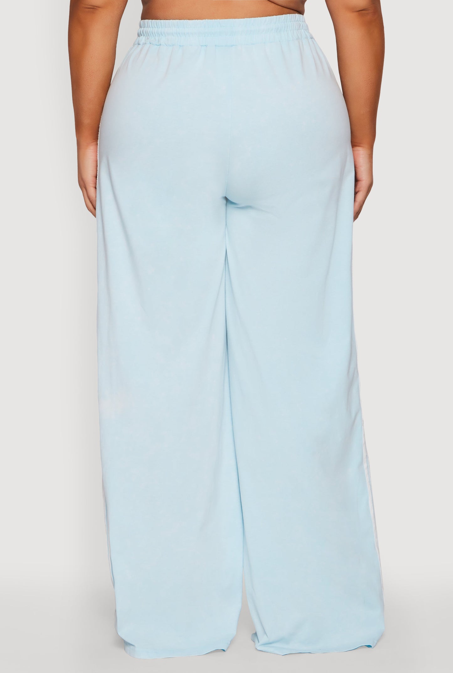 Plus Size Daisy Mineral Wash Varsity Stripe Sweatpants