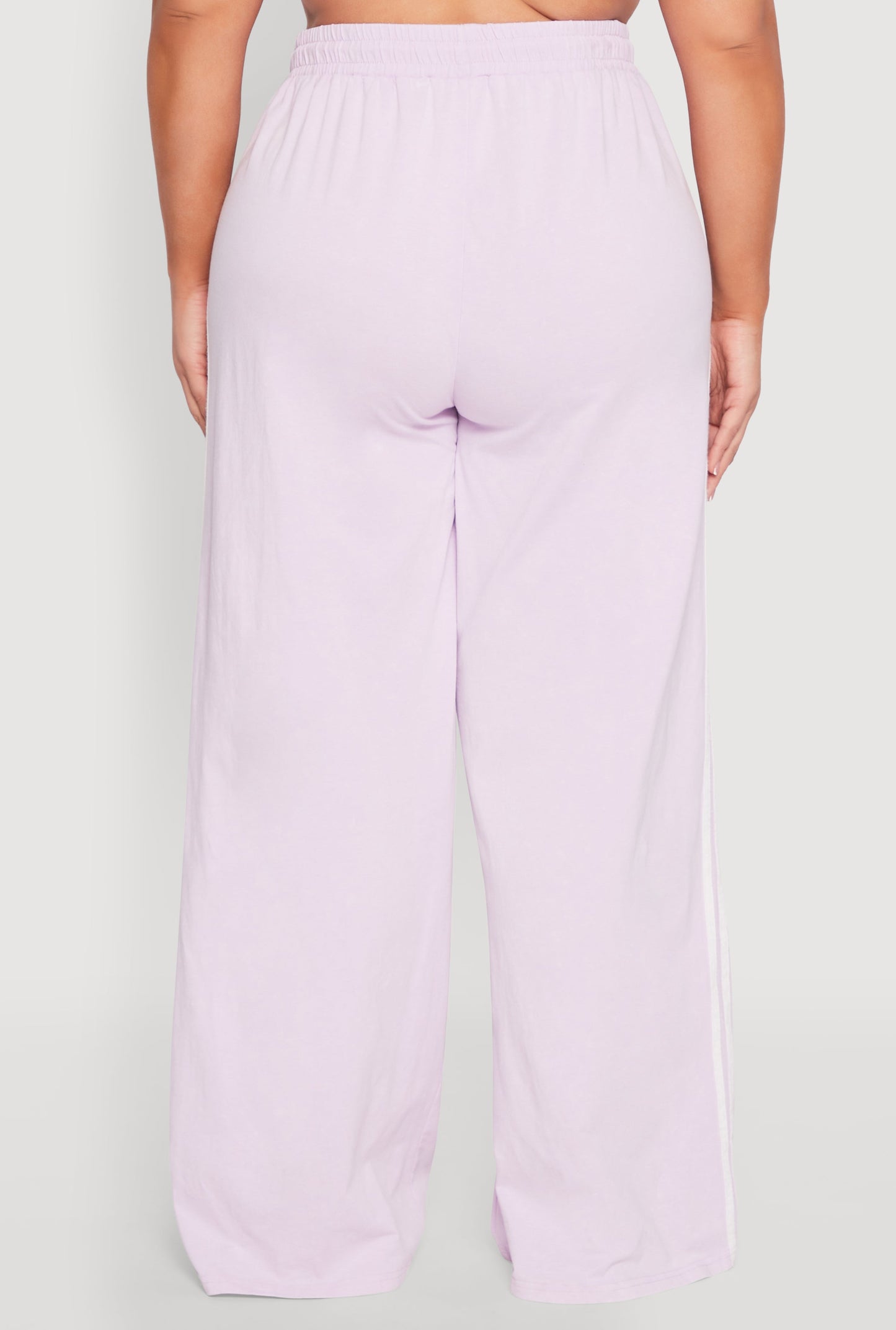 Plus Size Daisy Mineral Wash Varsity Stripe Sweatpants