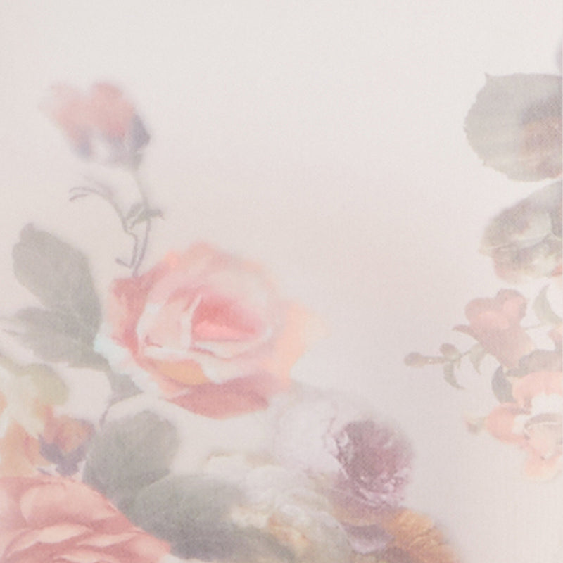 Almost Famous Patterned Mesh Ruched Side Midi Dress